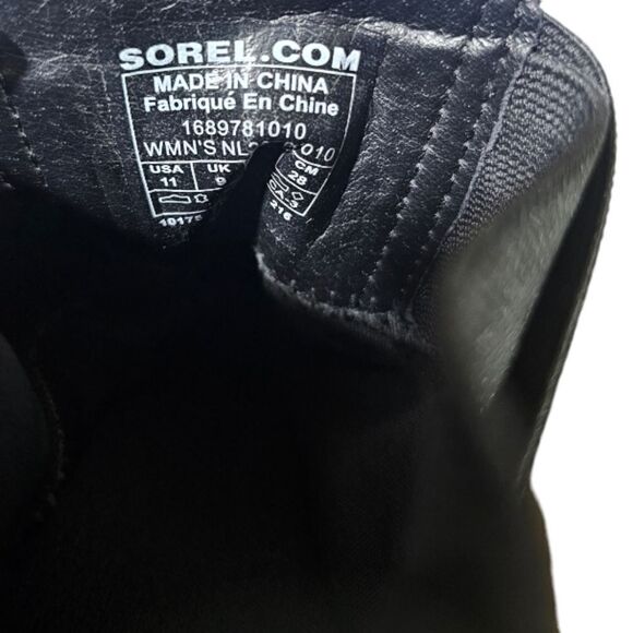 SOREL Addington Chelsea Black Nubuck Leather Ankle Boots Booties - Size 11 - Picture 7 of 7